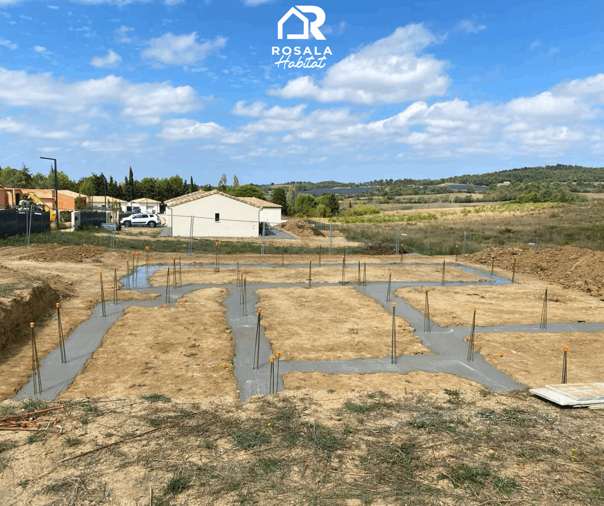 Photo des fondations.