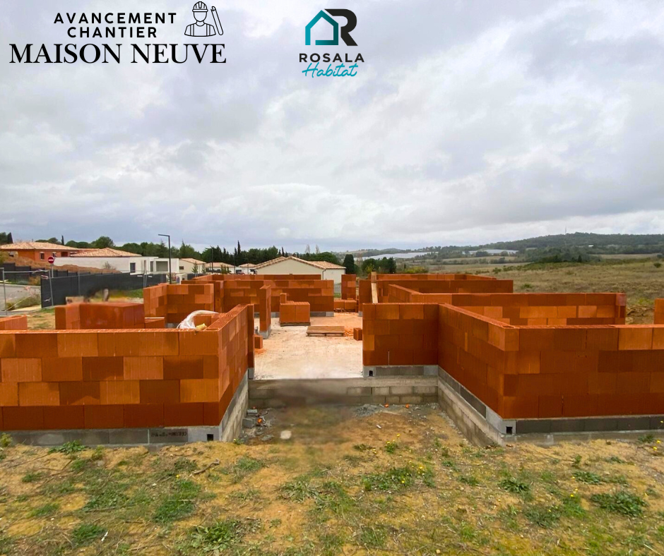 Début élévation des murs